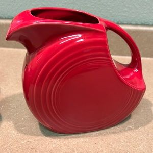 Fiestaware Large Scarlet Red Disc Pitcher